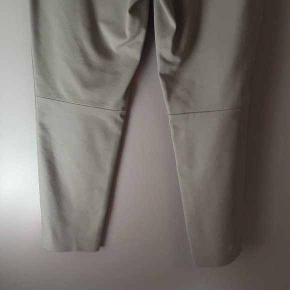 Aritzia Babaton Tan Beige Mid-Rise Side Zip Pants Size 10 - Picture 10 of 14